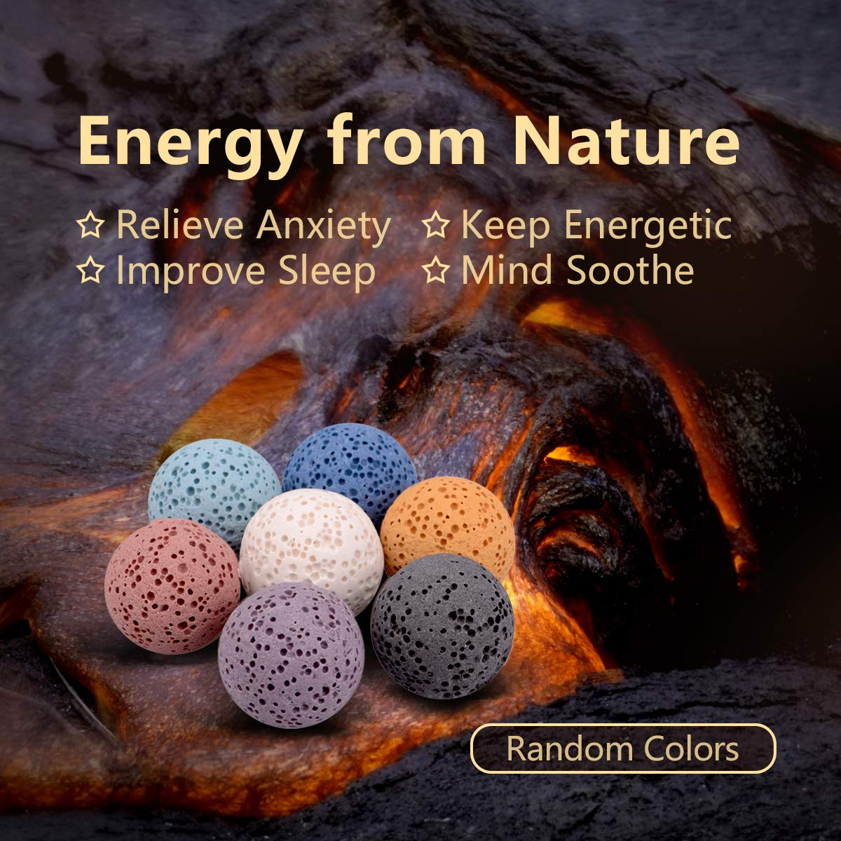 INFUSEU Aromatherapy Necklace Hummingbird Gifts for Women Essential Oil Diffuser Jewelry Lava Rock Stone Pendant Unique Aroma Perfume Spiritual Items for Meditation Yoga