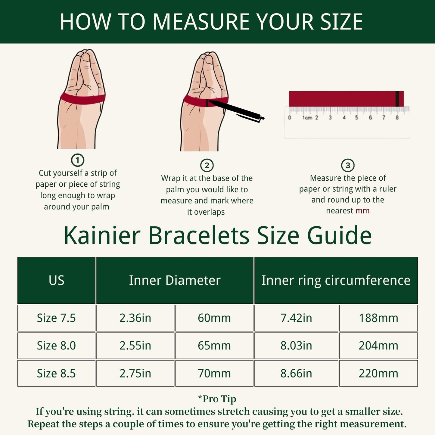 Kainier 3mm Bangle Bracelet Stainless Steel Glossy Stackable Thin Round Bangle Bracelet for Women Solid Plain Polished Bracelet Best Gifts for Love (3pcs Steel, 65)