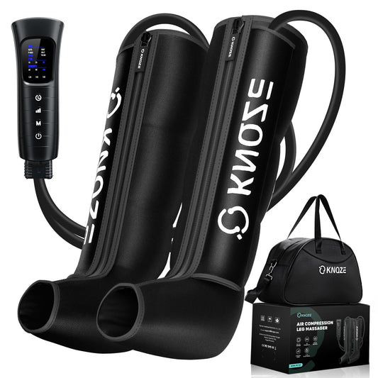 KNQZE Air Compression Recovery System, Foot and Full Leg Recovery Boots with Dynamic Pressure for Fast Therapy, Professional Device for Circulation and Pain Relief