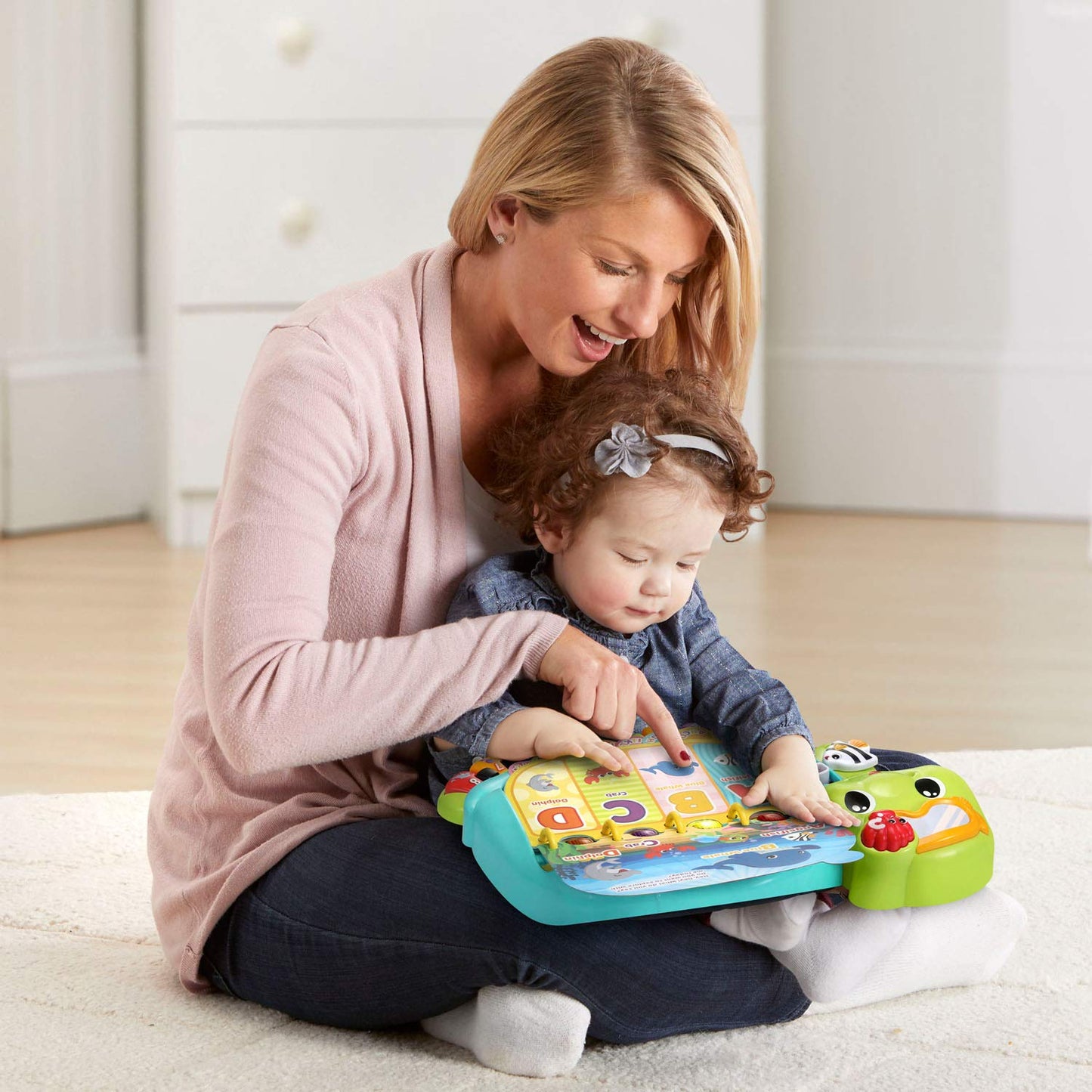 VTech Touch and Teach Sea Turtle Interactive Learning Book, Green