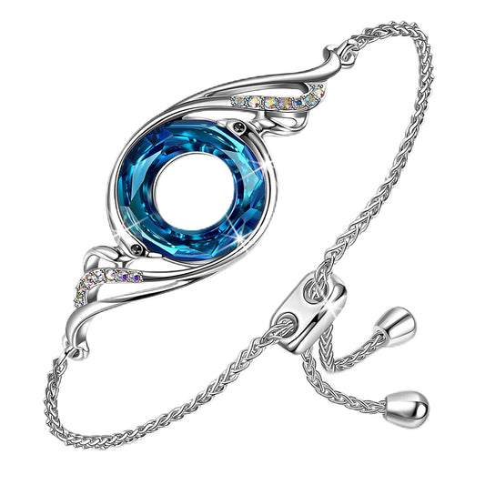 Kate Lynn Phoenix Bracelets Crystal Bracelet for Women Jewelry Gift Christmas Birthday Gifts for Women Mothers Day Gifts for Mom Wife Daughter Girlfriend Her Best Friends Lady Present
