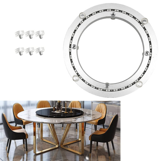 WSFDJX Turntable Bearing,Lazy Susan Turntable Swivel Base,(Ø20-80 Cm), Lazy Susan Round Turntable Bearing,Turntable Kaleidoscopes, for Turn Table,TV Monitor Stand, Electronic Repair(200mm (8 inches))