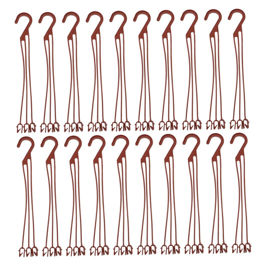 LABRIMP 50pcs Plastic Hanging Hooks for Flower Pots Durable Plant Holders for Garden Wall-Mounted Planter Hooks for Decoration