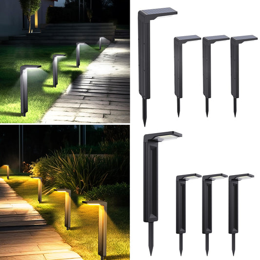 Sunvivo Solar Path Lights,2 Modes(Cold White or Warm White),Bright Solar Path Light Outdoor Waterproof,Perfect Elegant Guide Light or Deco for Yard,Garden,Lawn,Sideway,Driveway,Outdoor Event(8Pack)
