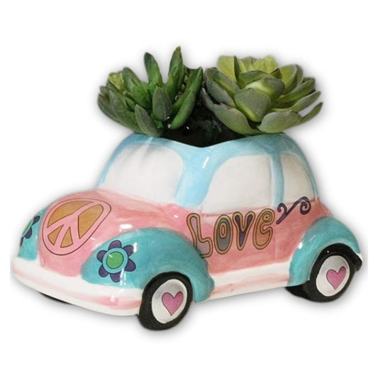The Bridge Collection Hippy Vehicle Planter Pot (Love 'Bug')