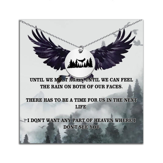 The Raven Necklace The Raven Jewelry Black Crow Gift Ravens Novels Lover Present Crow Gift Romance Bookish Stuff (DON'T SEE YOU)