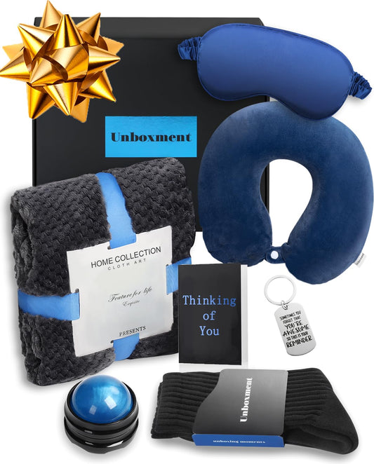 UNBOXMENT Care Package for Men, Get Well Soon Gifts, Feel Better After Surgery Recover Gift Basket, Cancer Chemo Encouragement Thinking of You