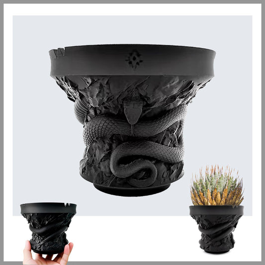 Dak Haan Succulent Pot with Drainage – Indoor Plant Pots, Artistic Design Flower Pots,Personalized Custom Mothers Day Plant Pot, ShallowSucculents Pots Bowls for Home, Office, Weddings & Party Décor