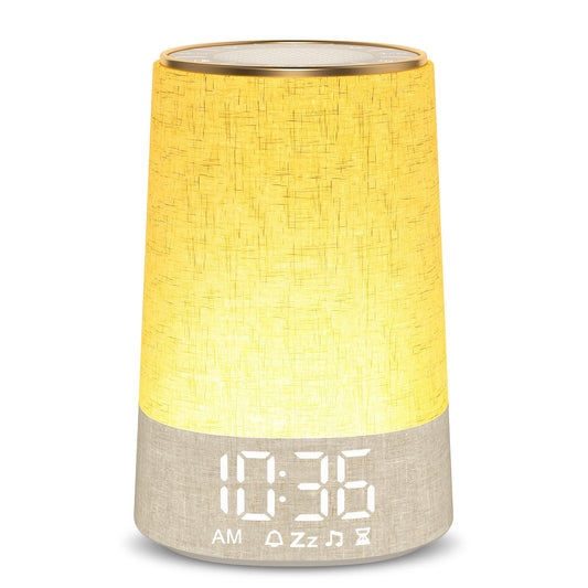 AFEXOA Sunrise Alarm Clock with 30 Soothing Sounds, White Noise Machine with Alarm Clock & Wake Up Light, Dimmable Display, Night Light for Bedroom, Heavy Sleepers, Adults & Kids