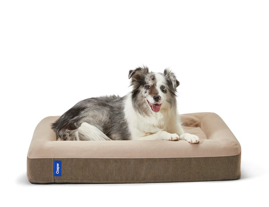 Casper Dog Bed, Plush Memory Foam, Small, Sand