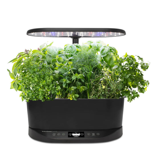 AeroGarden Bounty Basic - Indoor Garden with LED Grow Light, Black