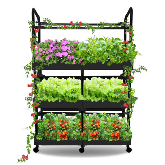Indoor Garden Hydroponics Growing System Kit, Dual Implant Configuration for Vegetable Fruit Herb Seedling Cultivation and Large-Scale Planting,Double Water Pump，LED Grow Light