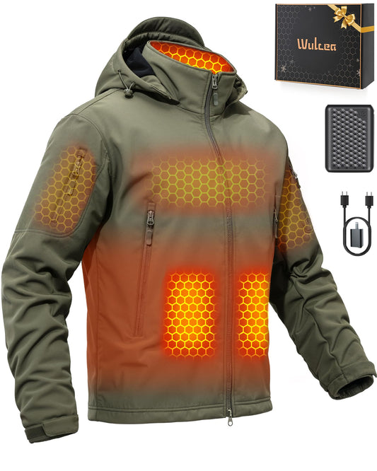 Men Heated Graphene Jacket 12v Battery Pack Included Camping Essentials Gear Accessories Supplies Gadgets Car Must Haves Stuff Equipment Rv 2025 Truck Winter Outdoor Items Unique Safety Survival Gift