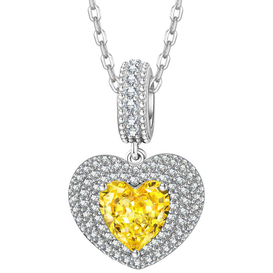 Kate Lynn Sterling Silver Heart Necklaces for Women, Birthday Gifts Christmas Gift for Women Anniversary Jewelry Gift for Her Eternal Love Jewelry for Girlfriend Wife Daughter