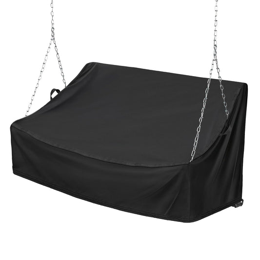 Kasla Porch Swing Seat Cover, Waterproof Swing Covers for Outdoor Patio Swings & Garden Hammock Glider & Hanging Swing Bench (62x26x15/21in)