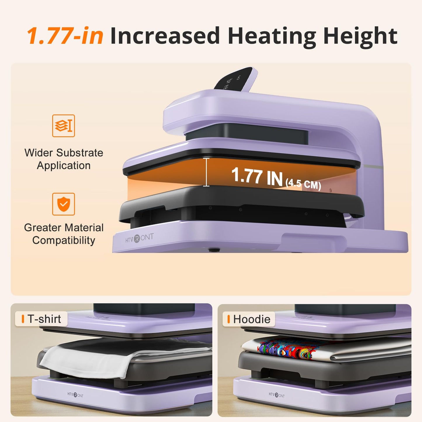 HTVRONT Auto Heat Press 2 & White Heat Transfer Vinyl - 12" x 45FT