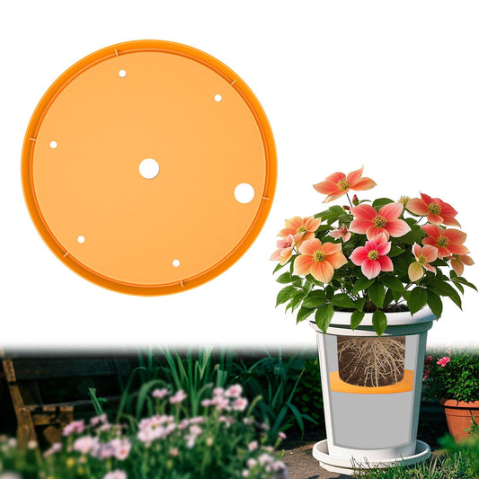 Tryitsbest Round Planter Insert for Large Pots, 8" Tall Flower Pot Fillers for Planters with Drainage Holes for Indoor Outdoor Gardening Plants Container (1 Pack, 8 inch)