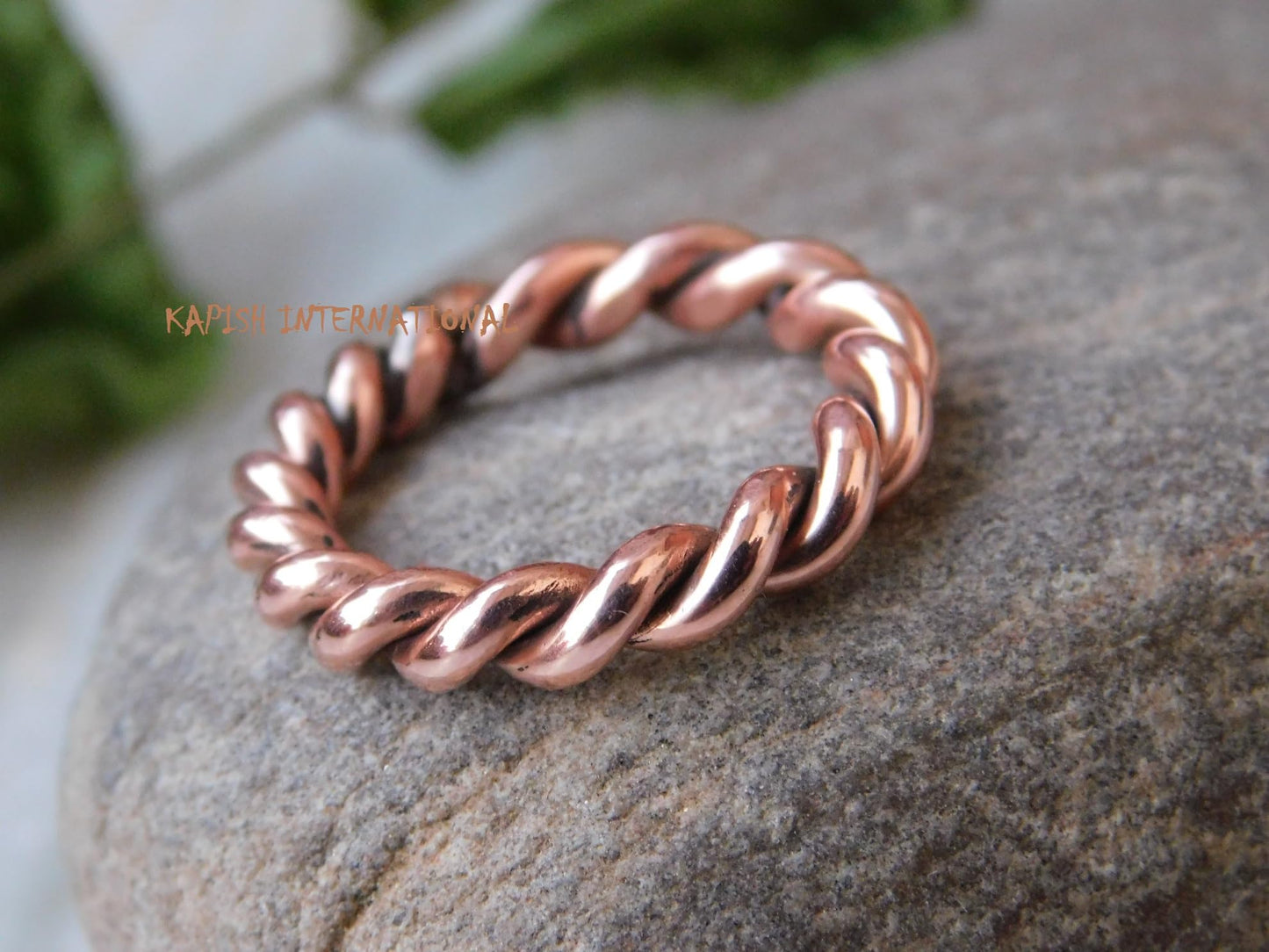 Generic Pure copper tensor rings twisted, Simple ring, Tensor Rings Twist Ring Jewelry, Solid Copper Twisted ring for Men and Women, Jewelry for Unisex, (7.5)