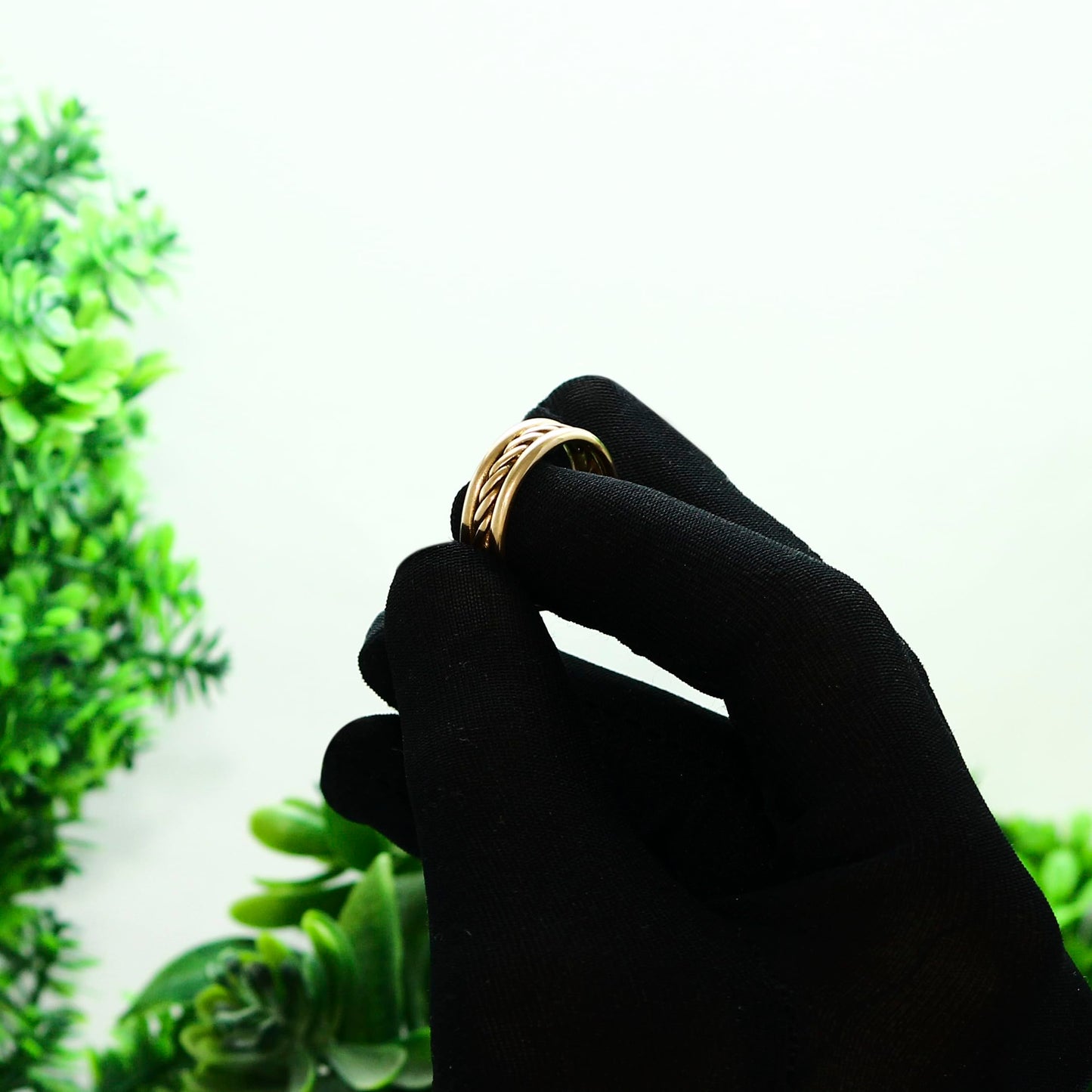 Krishnaa Jewels Pure Copper Classic HandCrafted Band Ring Gift Jewelry for Men and Women (8.5)
