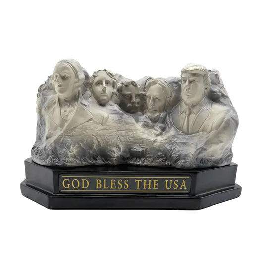 Trumpmore Mount Trumpmore Statue | Collectible Donald J. Trump Sculpture | Constitution Inscription on Back | Trump Bust for Desk, Shelf, or Cabinet | Political Memorabilia & Presidential Gift Idea