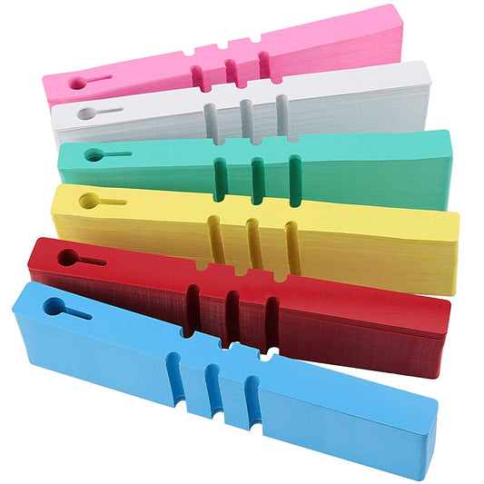 ZOENHOU 1200 PCS 6 Colors Plastic Plant Tags, Adjustable Wrap Around Plant Hanging Tree Tags Nursery Garden Labels, Plant Labels for Garden