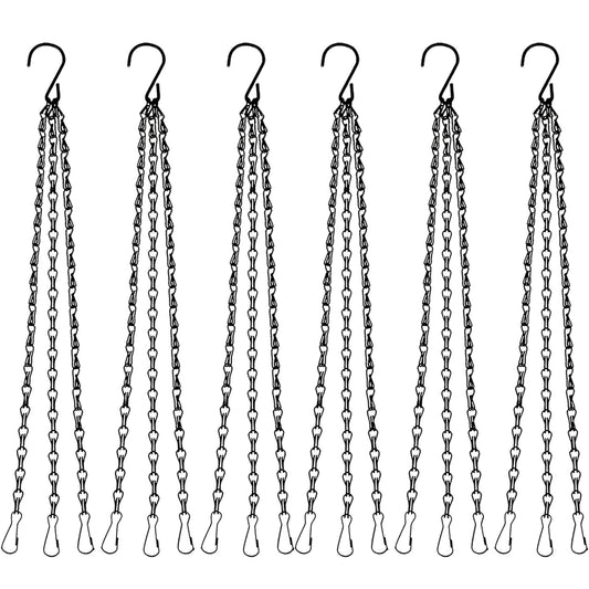 SMYAXUNW 6pcs19.7inch Hanging Basket Planter Hanging Chain，Replacement Plant Hangers for Bird Feeders,Planters Wind Chimes and Decorative