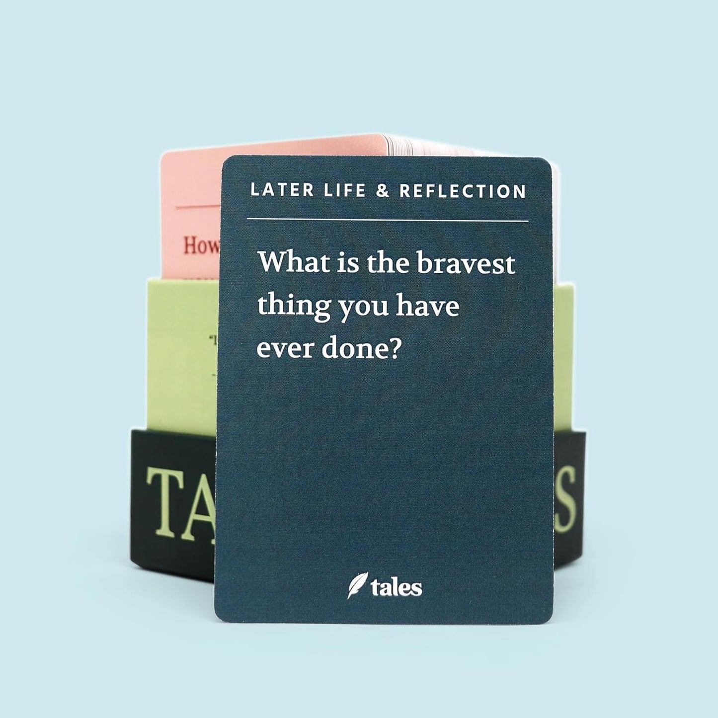 TALES Life Story Interview Kit – Classic Edition (Original Packaging) – Conversation Cards for Families, Parents, Adults – Game Night, Road Trips, Dinner Table, Getting to Know You