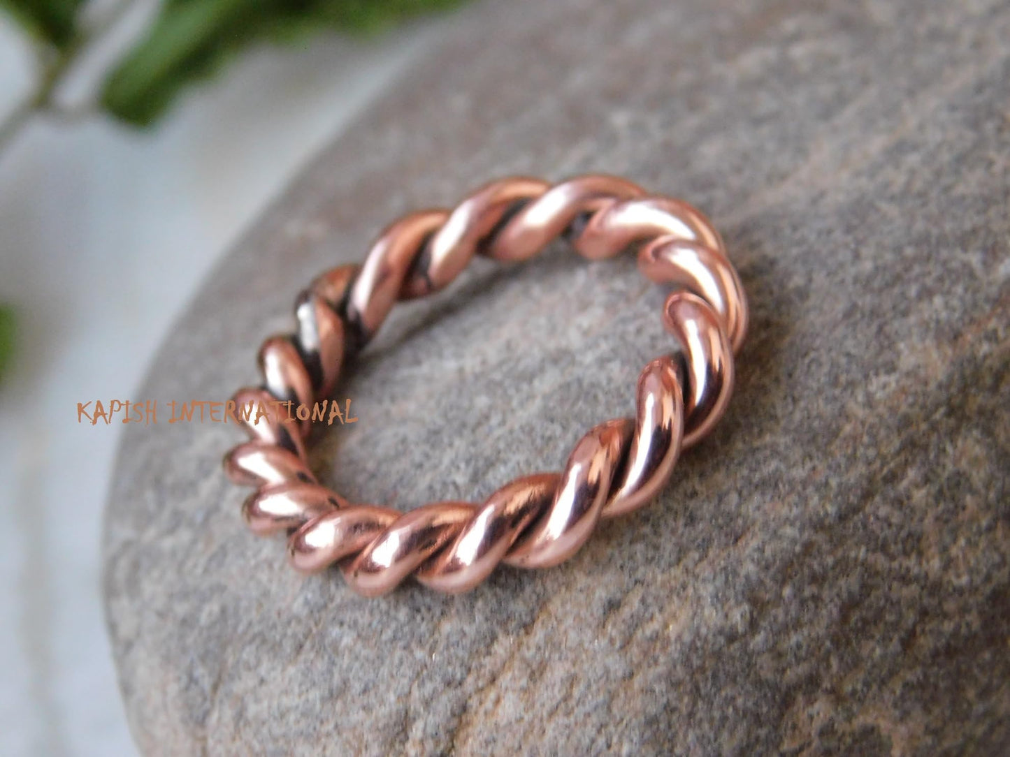 Pure copper tensor rings twisted, Simple ring, Tensor Rings Twist Ring Jewelry, Solid Copper Twisted ring for Men and Women, Jewelry for Unisex, (12.5)