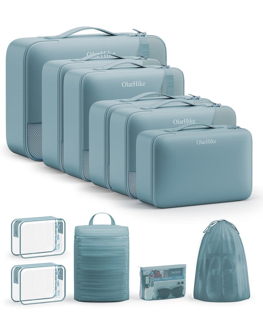 11 Set Packing Cubes for Travel, Gifts for Women Mom,Anti-Tearing Suitcase Organizer,OlarHike Vacation Essentials & Accessories for Cruise Ship