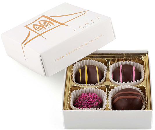 Small Chocolate Gift Boxes – Kosher, Vegan Friendly Gourmet Chocolates, Corporate Gifts for Clients & Events, Custom Logo Options for Bulk Orders