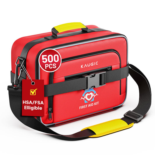 500 PCS First Aid Kit for Travel Camping Car Home Businesses, Well-Organized Emergency Kit, Survival Trauma First Aid Kits for Home College Dorm Essential Supplies
