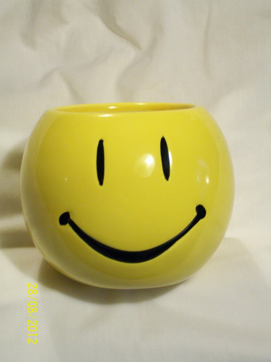 Napco Imports Smiley Face' Vase/Small Potted Plant Holder