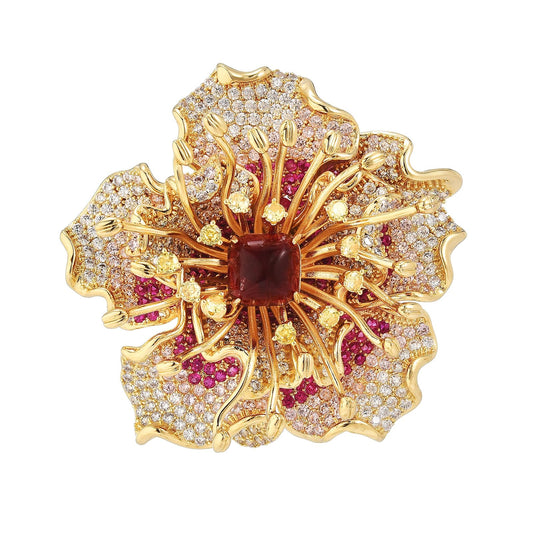 AILONMEI Elegant Pearl Flower Designer Brooch Pins Broches Costume Jewelry For Women Fashion Christmas Gift (Noble Flower)