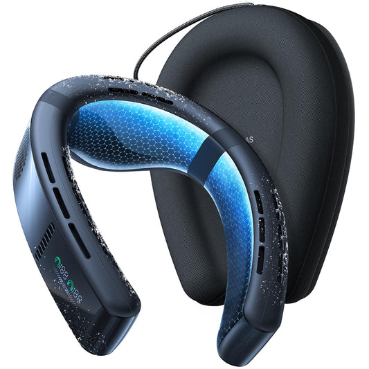 TORRAS COOLiFY Cyber AI Neck Air Conditioner, Ultimate Immersive Cooling Portable Neck Fan【No.1 Coolest & Max Cooling Area】 Neck Fans that Blow Cold Air 6000 mah Rechargeable for Gift