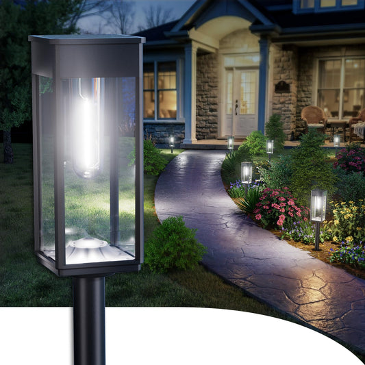 SUPER BRIGHT Solar Pathway Lights Outdoor, 8 Pack Solar Lights Outdoor, Auto On/Off, IP65 Waterproof Solar Garden Lights Solar Powered Landscape Lighting for Yard Patio Walkway Driveway Pathway