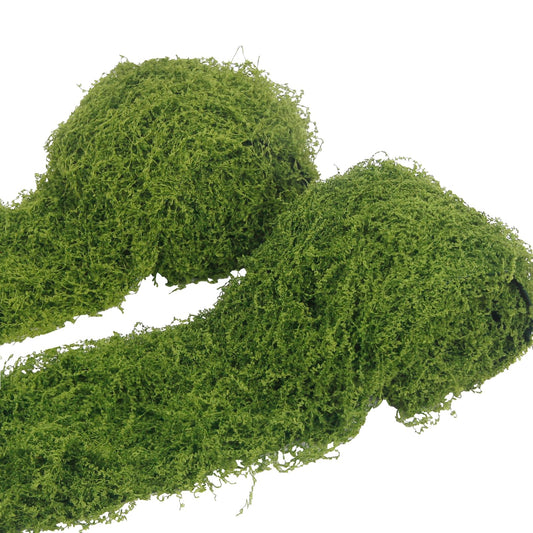 FAICOIA 2 Pcs Fake Moss Table Runner Rolls for Decoration 4" x 47" Artificial Moss for Plants Indoor Green Faux Grass for Planters Crafts DIY Table Centerpieces Fairy Garden Floral Wedding 10 x 120cm