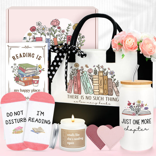 Book Lovers Gifts for Women Bookish Gifts for Book Lovers Women Books Accessories for Reading Lover Books Club Gift for Reader Cool Bookish Themed Items Set Bookworm Stuff Presents for Librarian, Girl