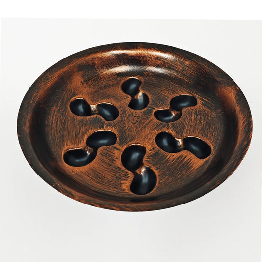 ZZPYXIA 4 Pack Heavy Duty Antique Bronze Plastic Plant Saucer Sturdy Pot Tray Plant Drip Trays Drip Trays for pots,Plant Water Catcher Tray,Plant Pot Saucers (8 INCH)