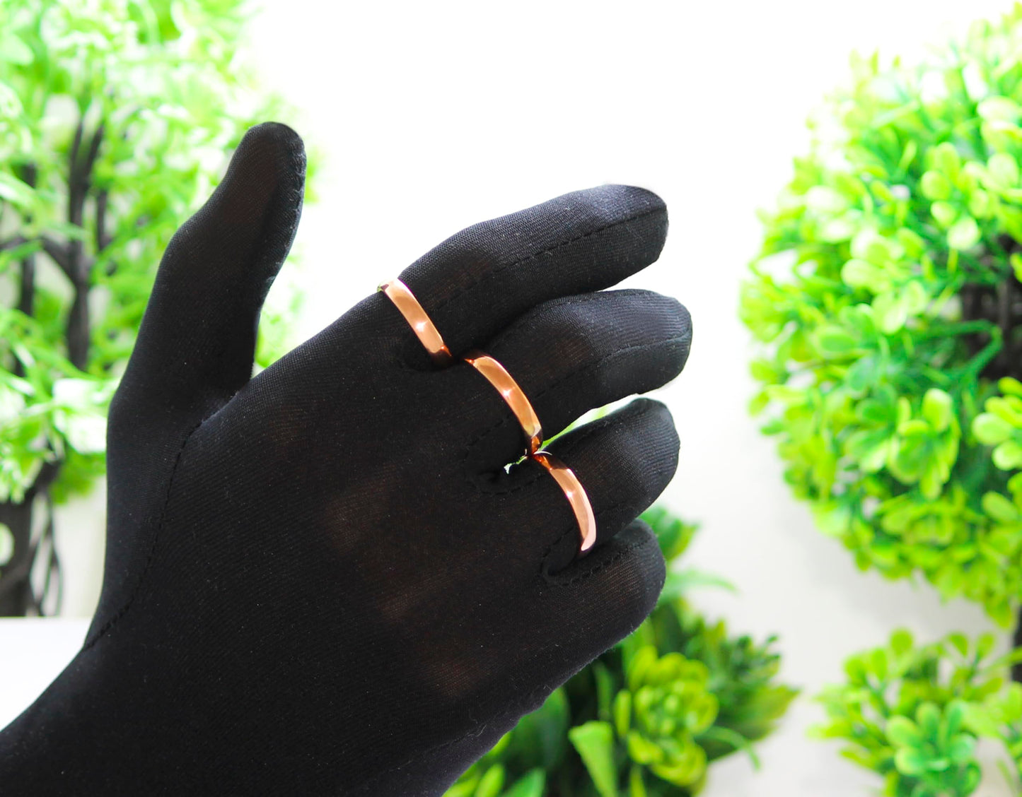 Krishnaa Jewels Pure Copper Handmade Classic Band Ring Ethnic Gift Jewelry for Men and Women (15)