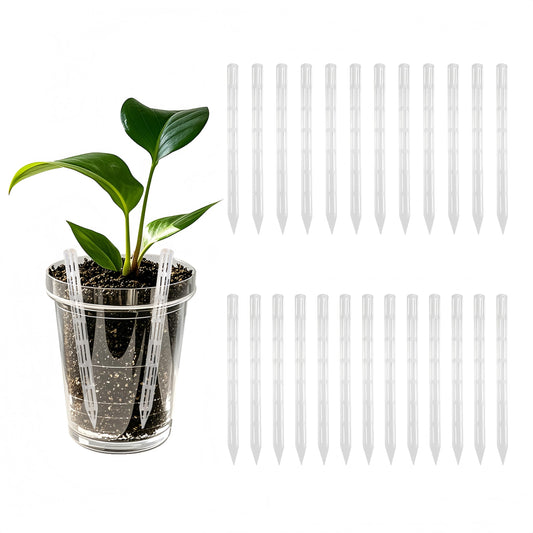 Plant Aeration Tubes for Pots -Root Rot Prevention,Prevent Overwatering for Healthy Roots. Plant Accessories,9.8 Inch Length Suitable for All Types of Flower pots (9.8-inch, 25)