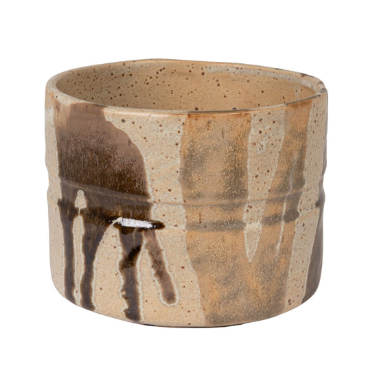 Creative Co-Op Stoneware Planter in Reactive Glaze, Multicolor