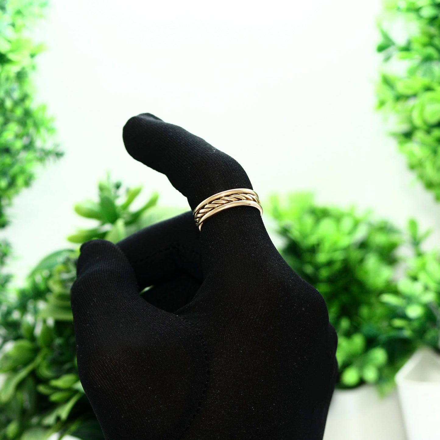 Krishnaa Jewels Pure Copper Classic HandCrafted Band Ring Gift Jewelry for Men and Women (14)