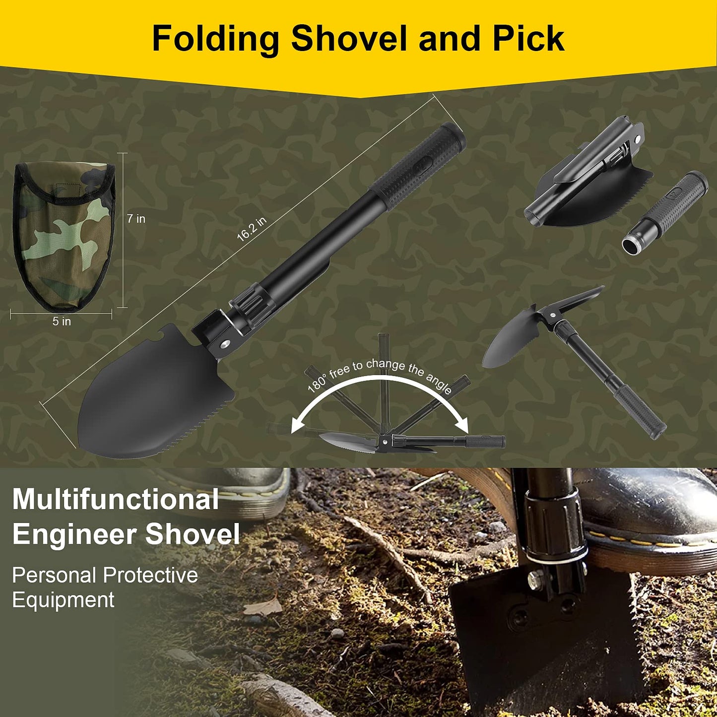 Survival First Aid Kit, 248PCS Survival Tools Camping Essentials Tactical Gear Emergency Trauma Medical Supplies Packed in a MOLLE Pouch, Saber Card,Cool for Men Camping Hiking Outdoor Activities