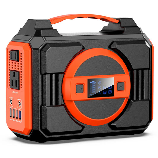 Portable Power Station 300W, Outdoor Solar Generator Backup Battery Pack 220Wh/60000mAh, Portable Laptop Charger with 110V AC Outlet for Home Use, Emergency Outage, Camping Travel, RV Trip