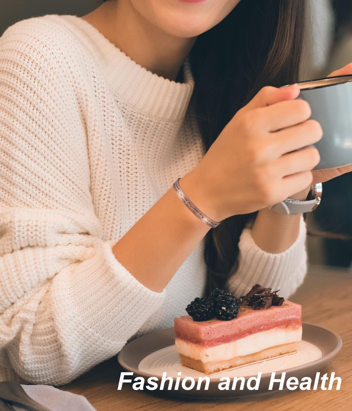 UtenoTureH Magnetic Copper Bracelet for Women for Arthritis, Pure Copper Adjustable Bracelets with 3500 Gauss Magnet ((C007))