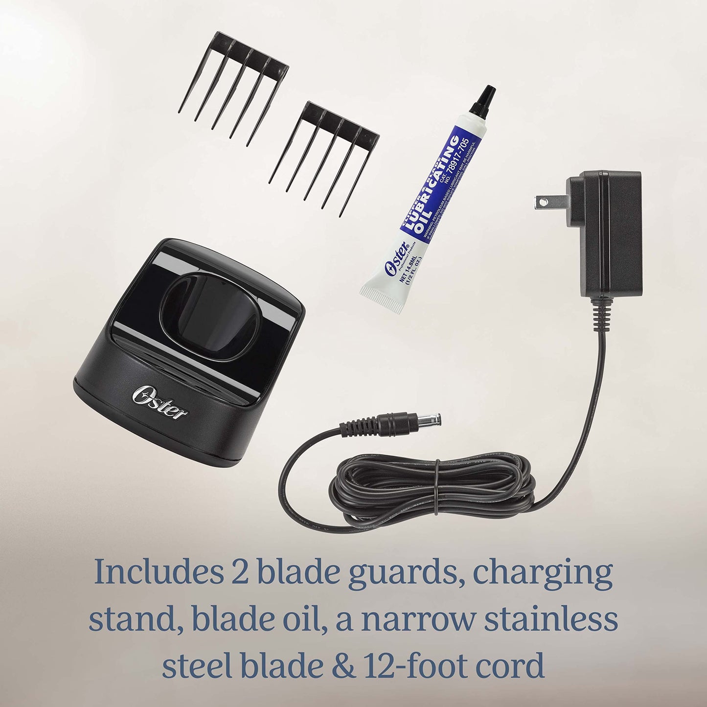 Oster Professional Cordless Finisher Animal Trimmer with Rechargeable Battery, Blue