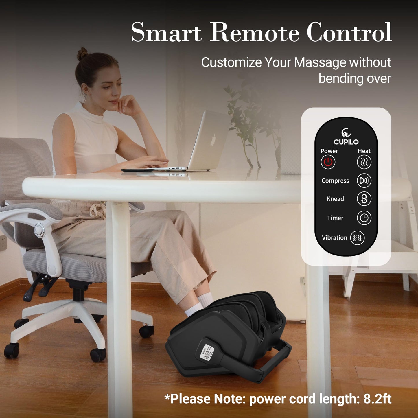 Shiatsu Foot Massager with Heat, FSA Eligible HSA Electric Foot Calf Massager with Remote, Multi-Level Compression Deep Kneading Feet Massage Machine for Neuropathy Plantar Fasciitis Circulation