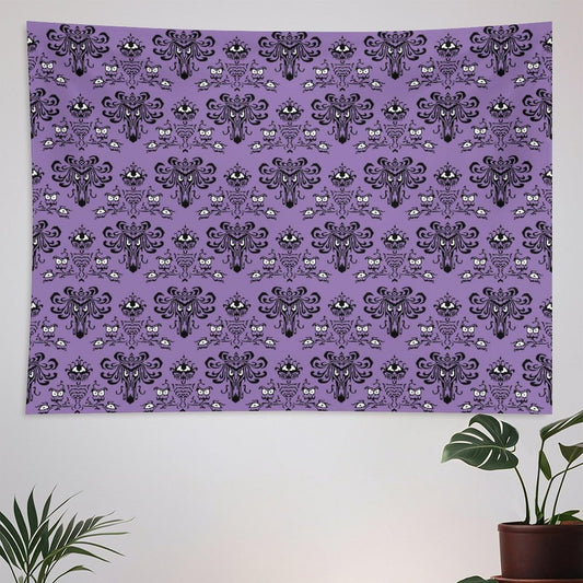 ZhiRain Halloween Tapestry Wall Hanging Horror Spooky Drapes Haunted House Mansion Tapestries Home Decor for Living Room Bedroom Apartment Farmhouse Dorm 30"x40"