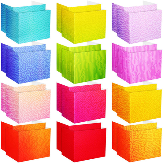 SATINIOR 24 Pcs Privacy Folders for Students, Desk Dividers for Classroom Testing, Student Privacy Boards Classroom Must Have, 12 Colors Study Panel for School Teacher Supplies(Swirl Style)