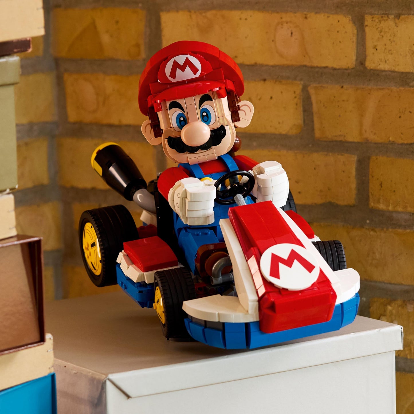 LEGO Super Mario: Mario Kart – Mario & Standard Kart Building Set for Adults - DIY Book Shelf & Room Decor for Men & Women, Ages 18+ - Birthday Gift Idea for Adult Gamers - 72037
